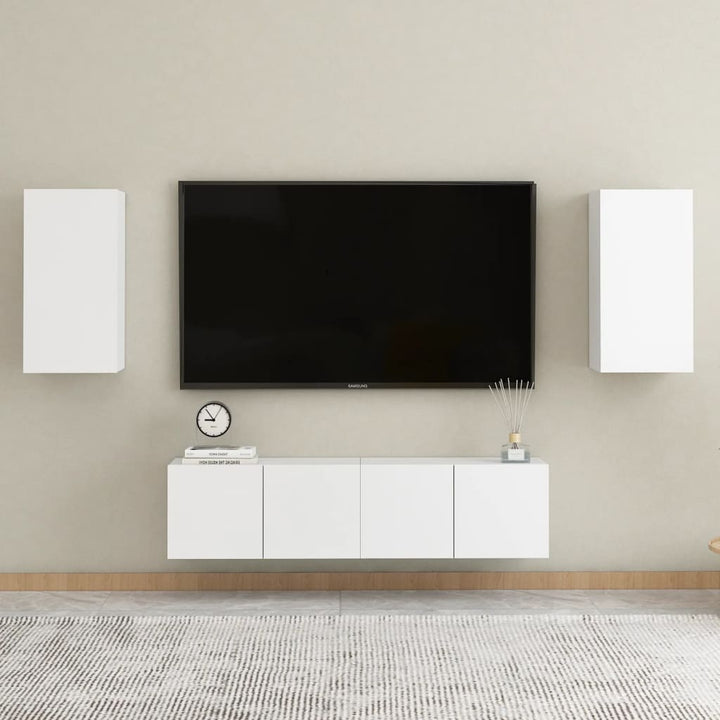 Set Dulap Tv, 5 Piese, , Lemn Prelucrat
