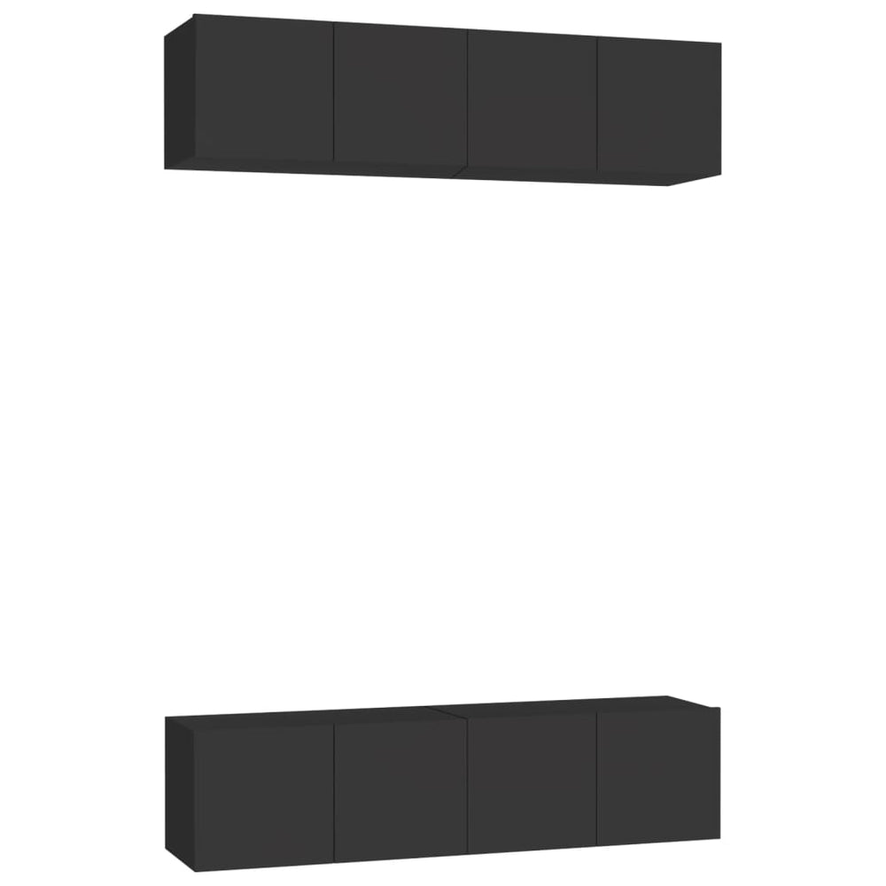 Dulapuri Tv, 4 Piese, , 60X30X30 Cm, Lemn Prelucrat