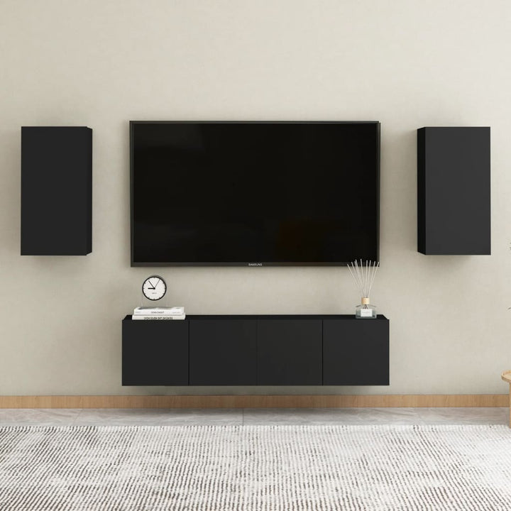 Set Dulap Tv, 5 Piese, , Lemn Prelucrat