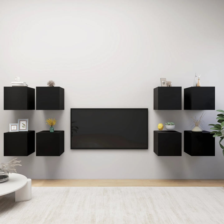 Dulapuri Tv Suspendate, 8 Buc., , 30,5X30X30 Cm
