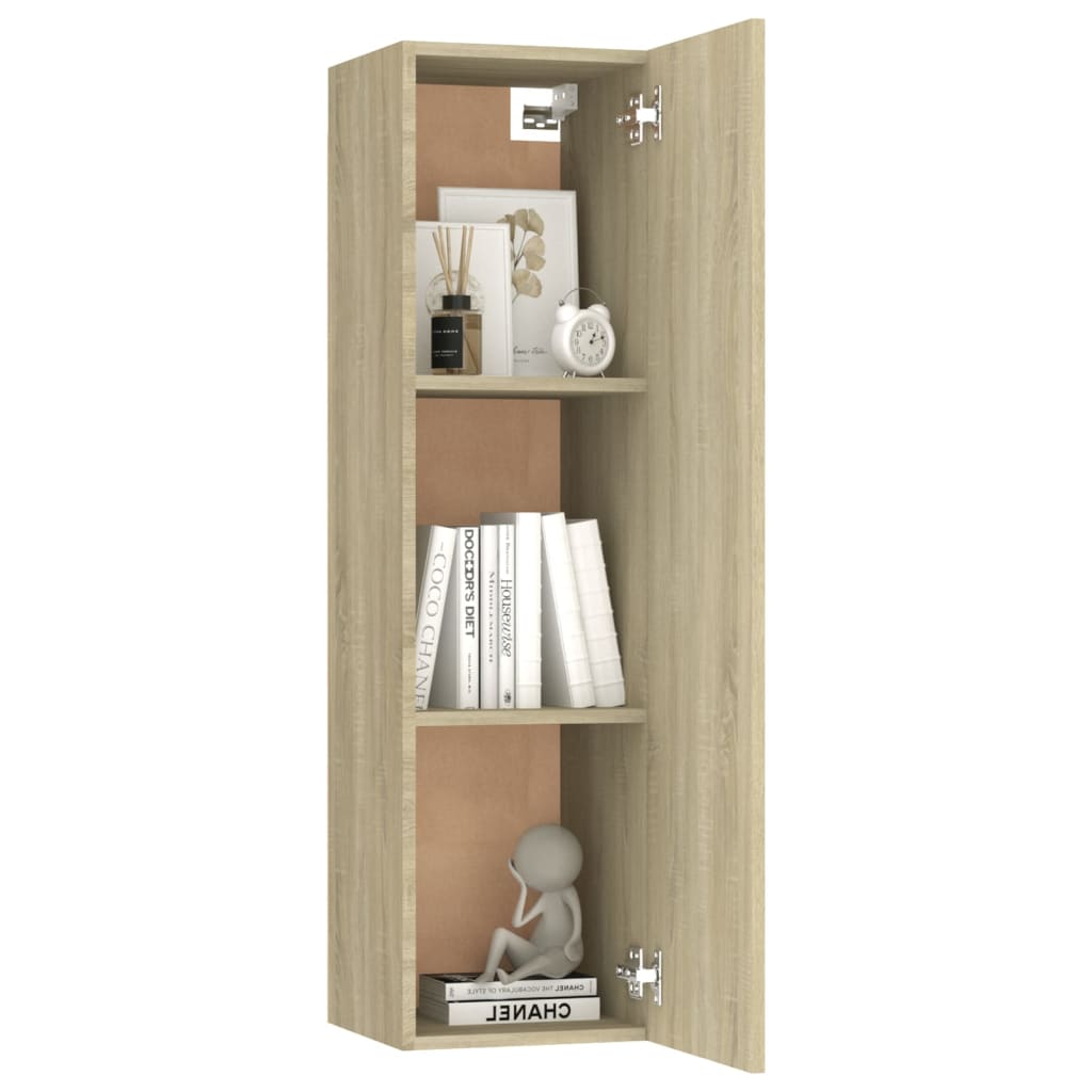Set De Dulapuri Tv, 6 Piese, , Lemn Prelucrat