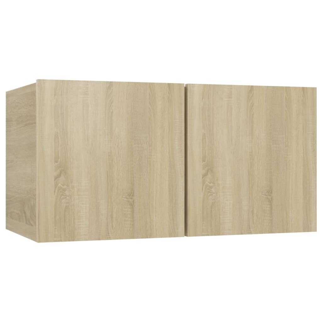 Set De Dulapuri Tv, 7 Piese, , Lemn Prelucrat