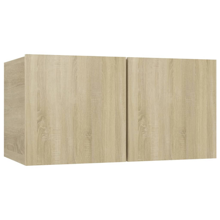 Set De Dulapuri Tv, 7 Piese, , Lemn Prelucrat
