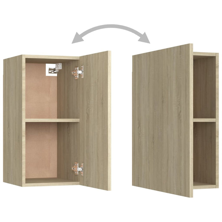 Set De Dulapuri Tv, 7 Piese, , Lemn Prelucrat