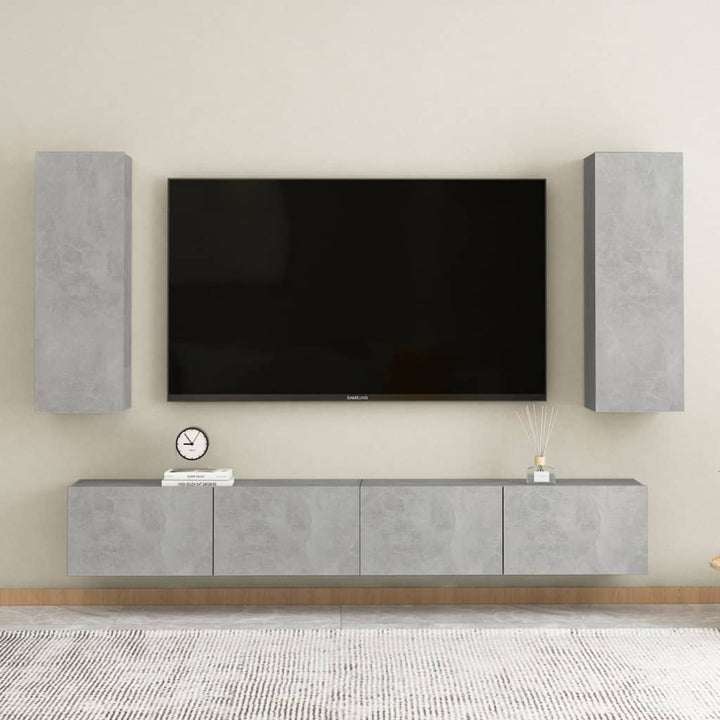 Set Dulap Tv, 5 Piese, , Lemn Prelucrat