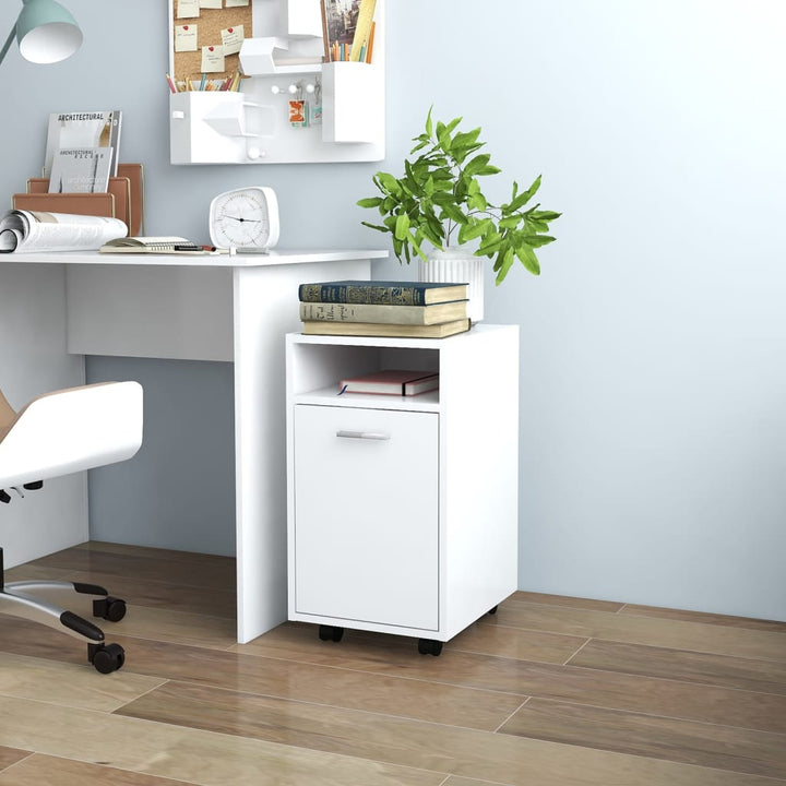 Dulap Lateral Cu Roți Gri Sonoma 33X38X60 Cm Lemn Prelucrat