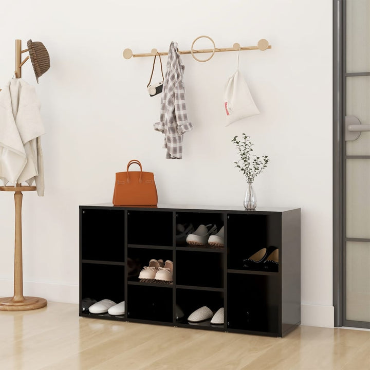Banchetă Pantofar Alb Extralucios 103X30X54,5 Cm Lemn Prelucrat