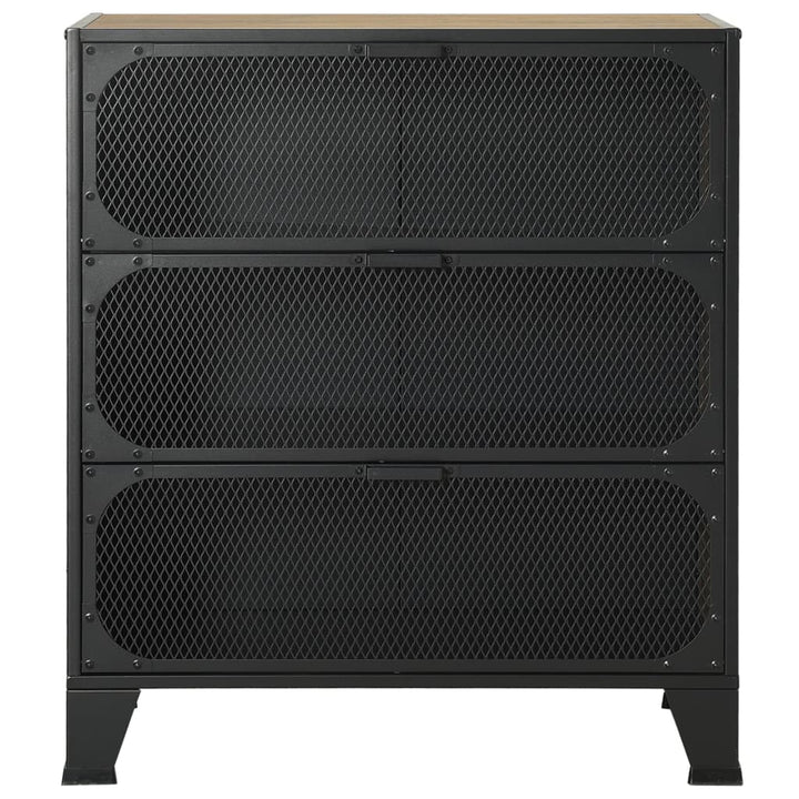 Dulap De Depozitare ,,72X36X82Cm,Metal Și Mdf