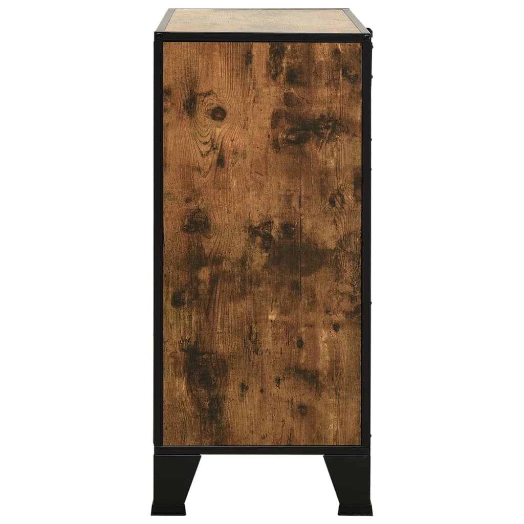 Dulap De Depozitare ,,72X36X82Cm,Metal Și Mdf