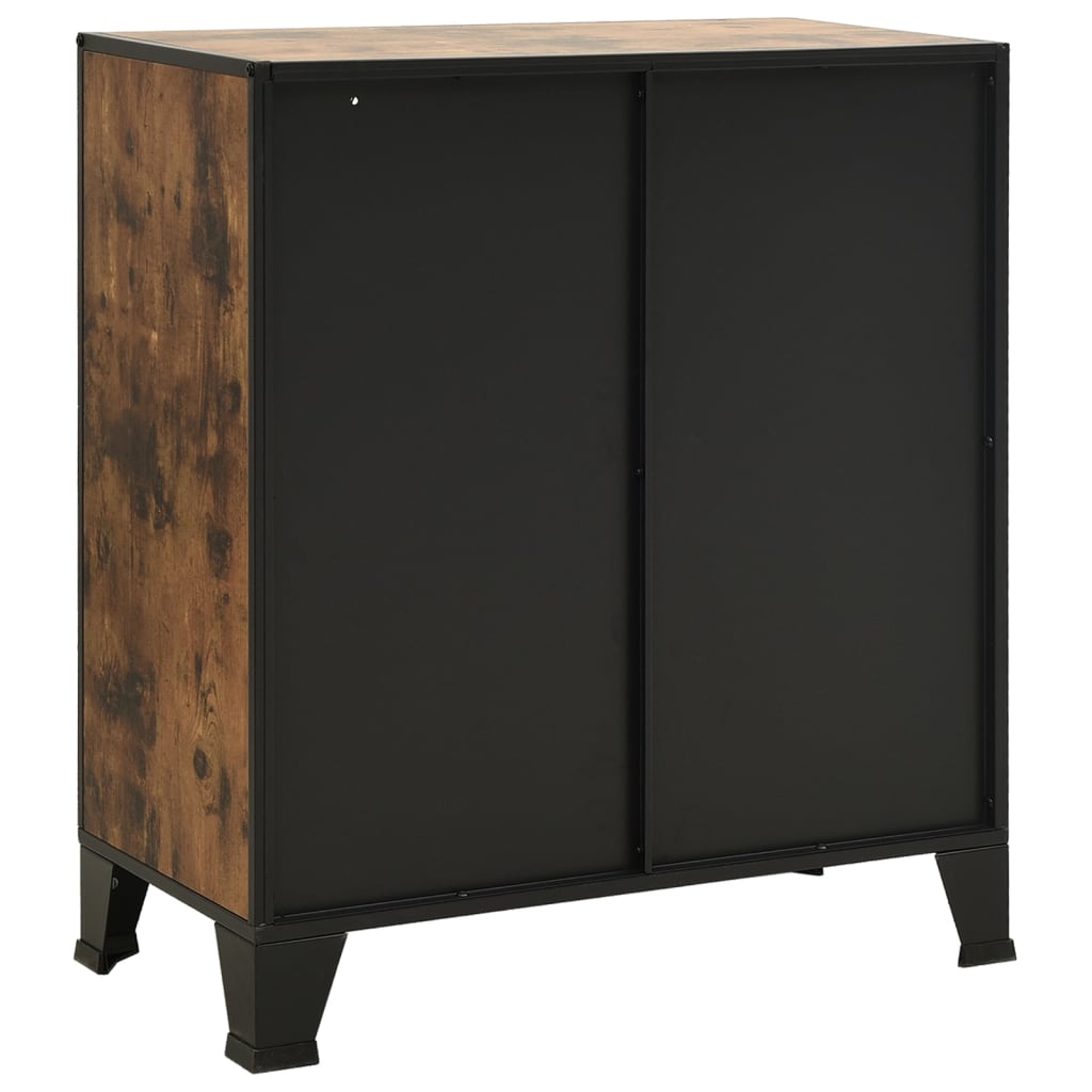 Dulap De Depozitare ,,72X36X82Cm,Metal Și Mdf