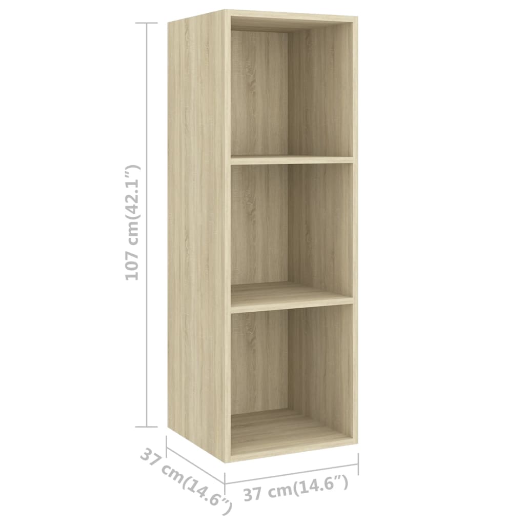 Set De Dulapuri Tv, 3 Piese, , Lemn Prelucrat