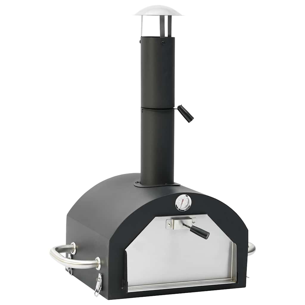 Cuptor De Pizza Și Grătar 3-În-1 De Exterior, Negru