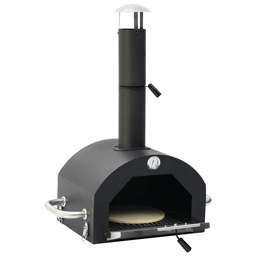 Cuptor De Pizza Și Grătar 3-În-1 De Exterior, Negru