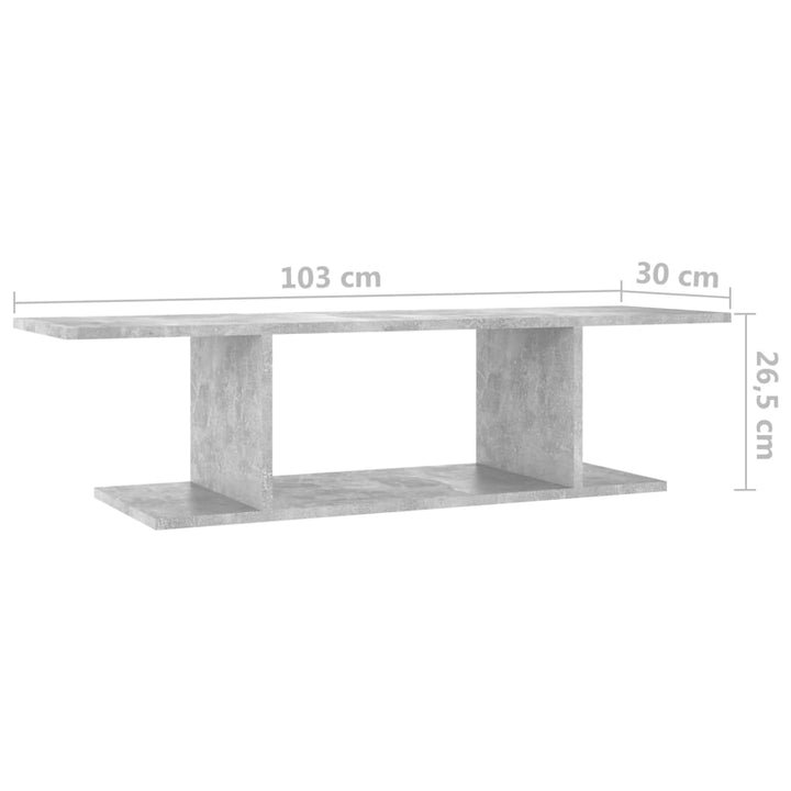 Dulap Tv Montat Pe Perete, , 103X30X26,5 Cm