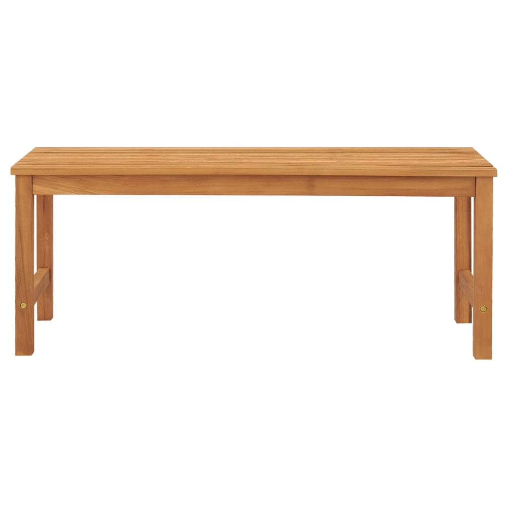 Bancă De Grădină, 114 Cm, Lemn Masiv De Tec