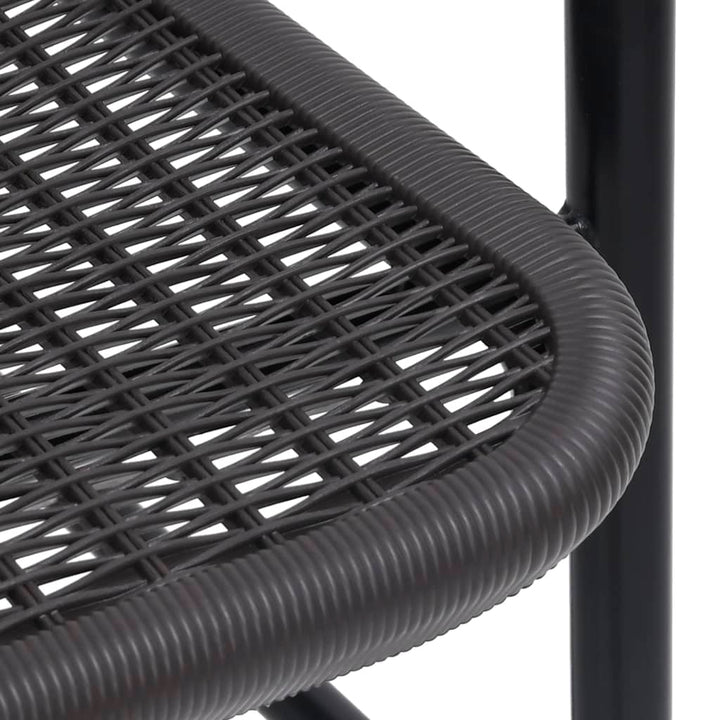 Set Mobilier De Grădină, 5 Piese, Negru