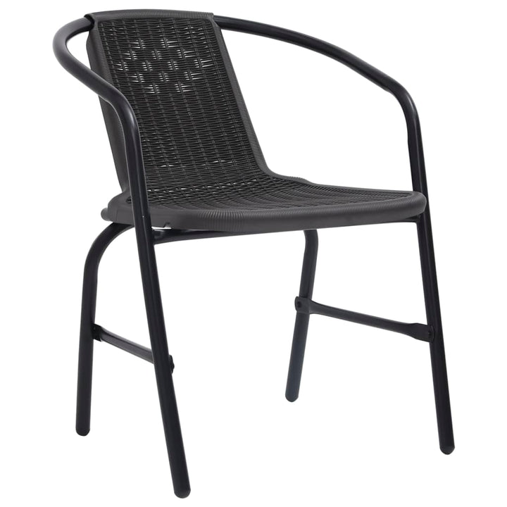 Set Mobilier De Grădină, 5 Piese, Negru