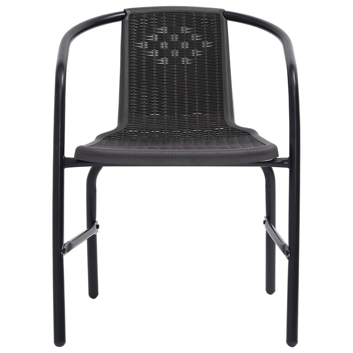 Set Mobilier De Grădină, 5 Piese, Negru