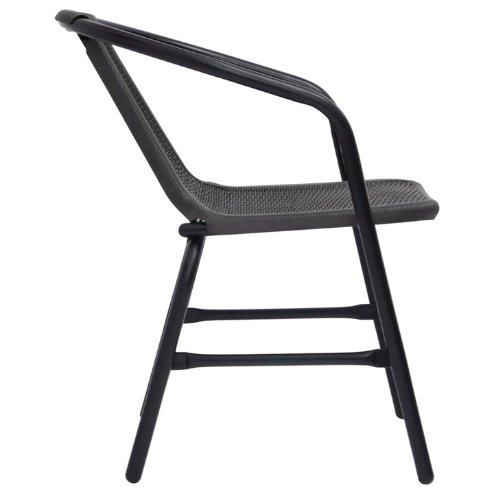 Set Mobilier De Grădină, 5 Piese, Negru