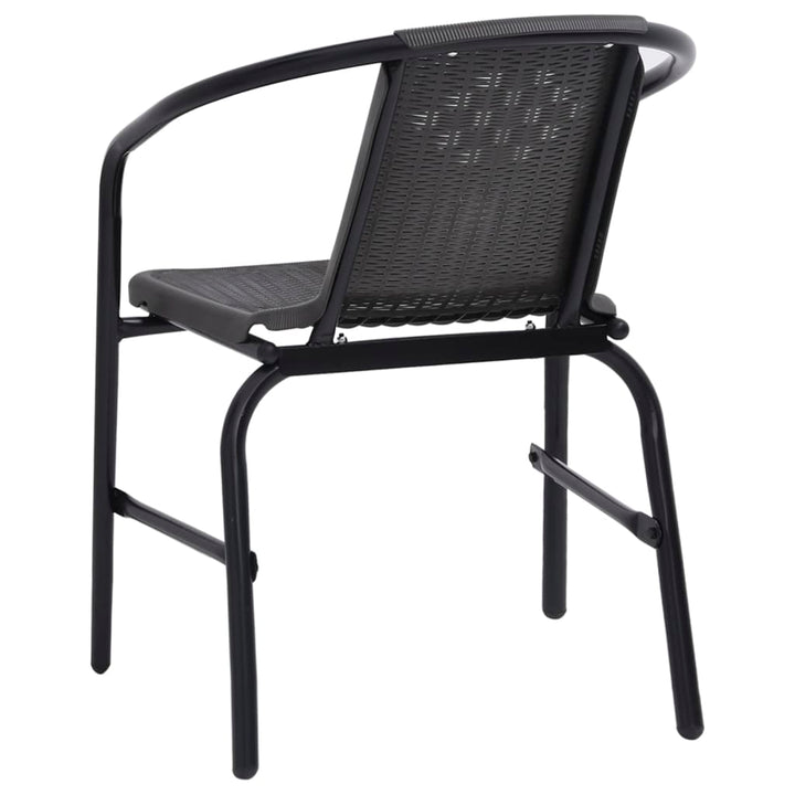 Set Mobilier De Grădină, 5 Piese, Negru