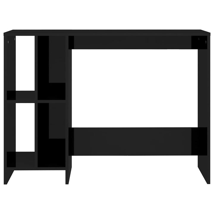 Birou Notebook, Negru Extralucios, 102,5X35X75 Cm, Pal
