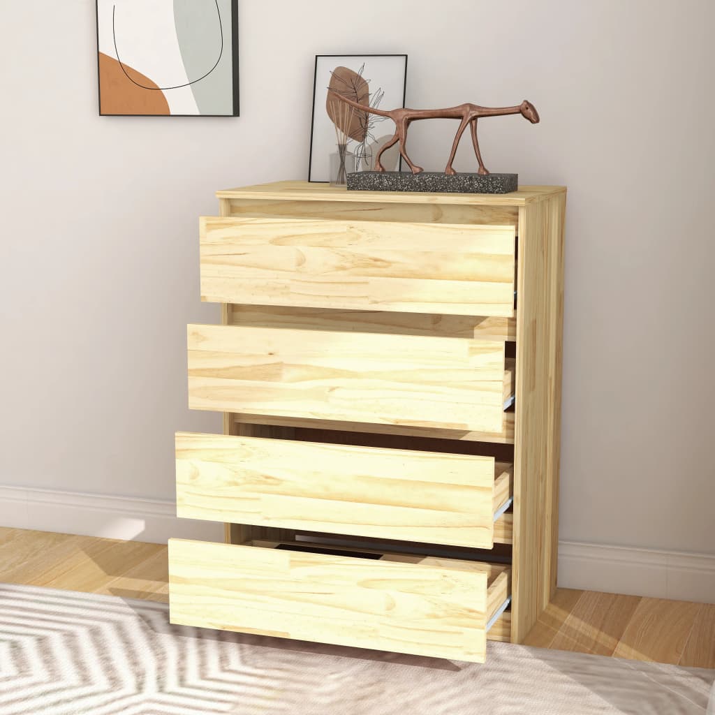 Dulap Lateral, 60X36X84 Cm, Lemn Masiv De Pin