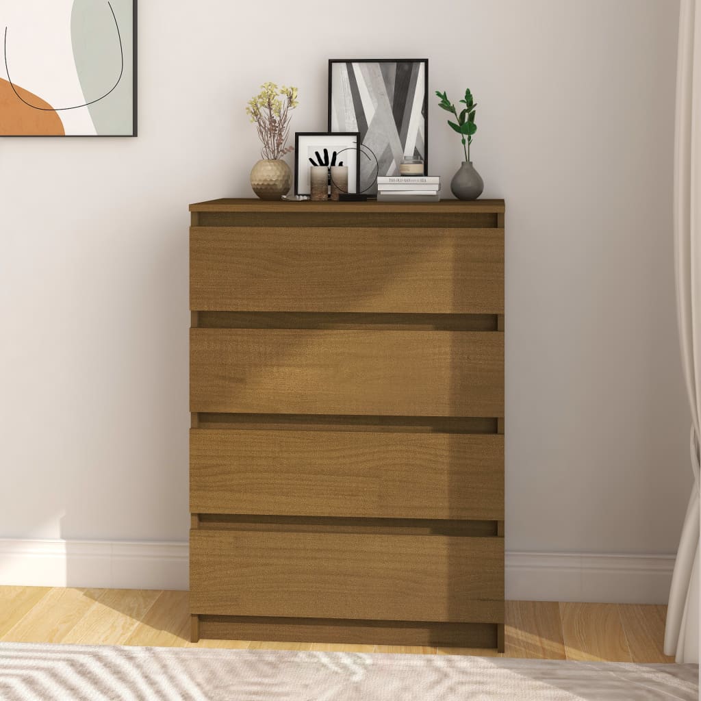 Dulap Lateral, 60X36X84 Cm, Lemn Masiv De Pin
