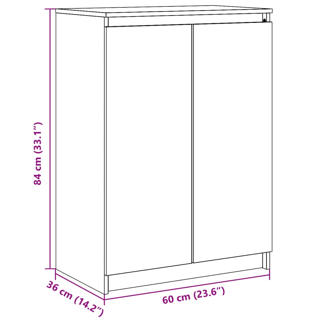 Dulap, , 60X36X84 Cm, Lemn Masiv De Pin