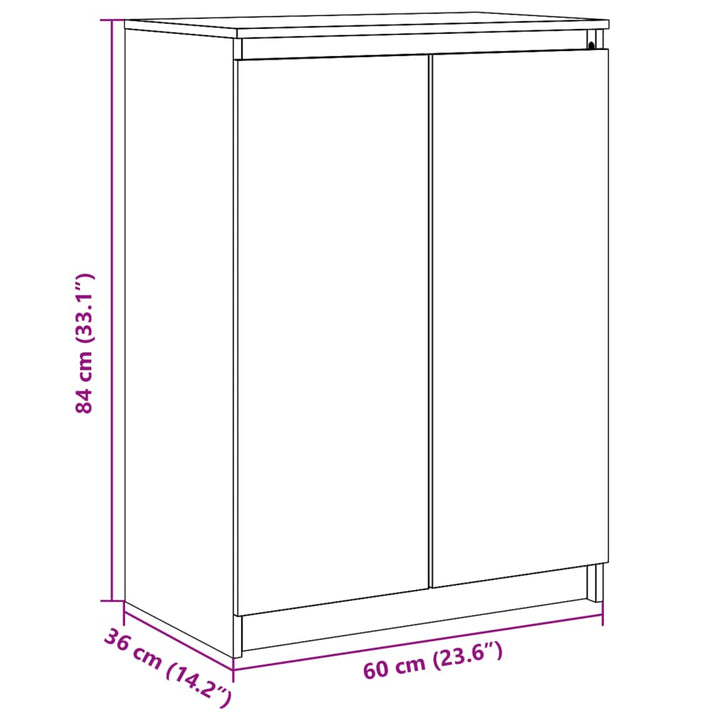 Dulap, , 60X36X84 Cm, Lemn Masiv De Pin