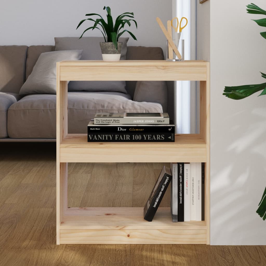 Bibliotecă/Separator Cameră,,60X30X71,5 Cm,Lemn Masiv De Pin