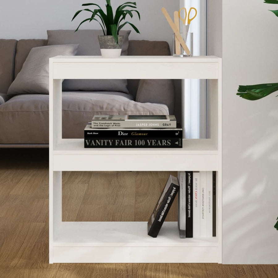 Bibliotecă/Separator Cameră,,60X30X71,5 Cm,Lemn Masiv De Pin