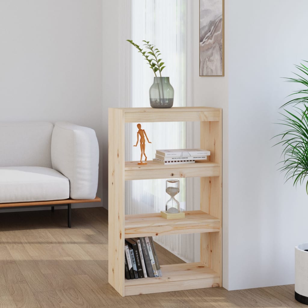 Bibliotecă/Separator Cameră,,60X30X71,5 Cm,Lemn Masiv De Pin