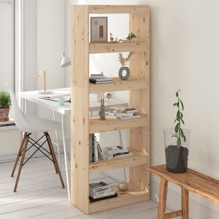 Bibliotecă/Separator Cameră,,60X30X71,5 Cm,Lemn Masiv De Pin