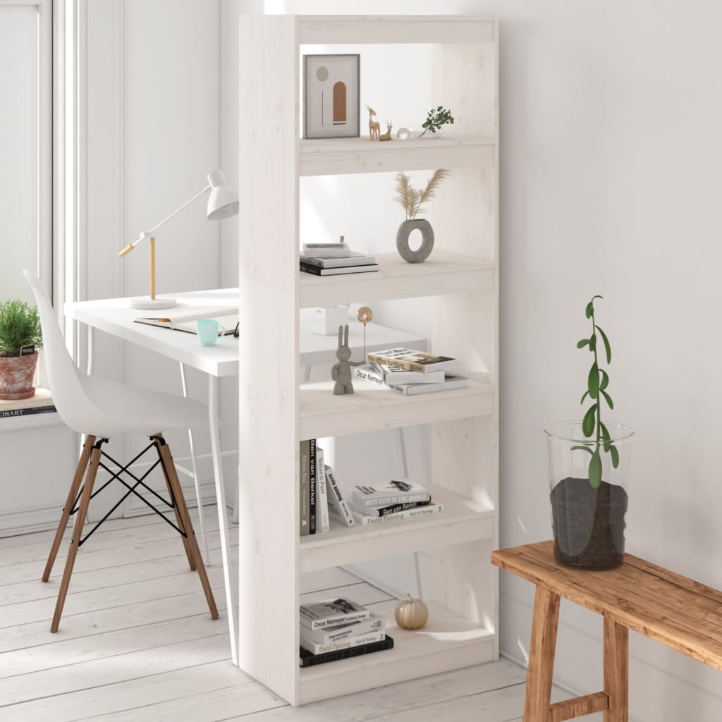 Bibliotecă/Separator Cameră,,60X30X71,5 Cm,Lemn Masiv De Pin