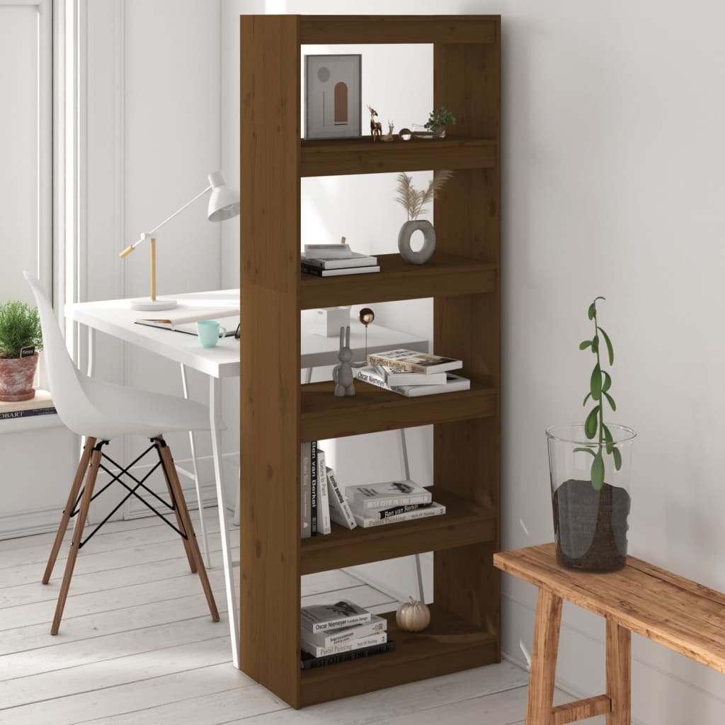 Bibliotecă/Separator Cameră,,60X30X71,5 Cm,Lemn Masiv De Pin
