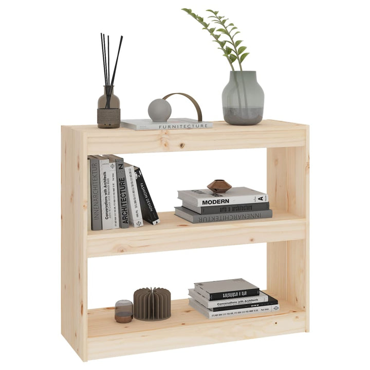 Bibliotecă/Separator Cameră, 80X30X71,5 Cm, Lemn Masiv De Pin