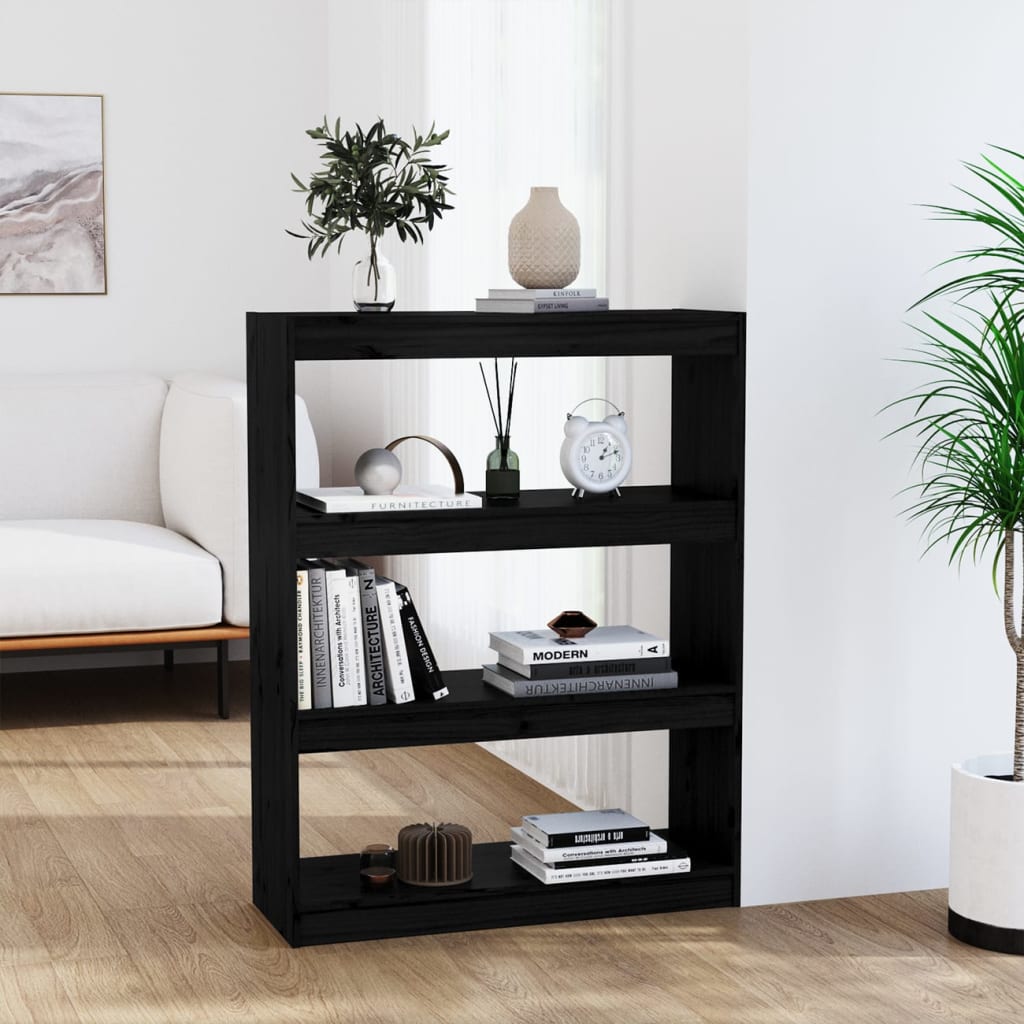 Bibliotecă/Separator Cameră, 80X30X71,5 Cm, Lemn Masiv De Pin