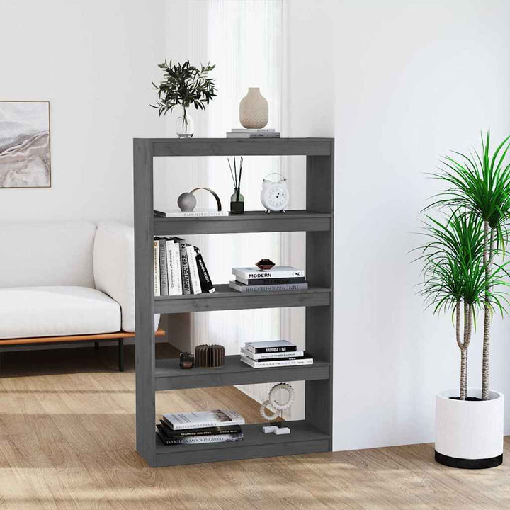 Bibliotecă/Separator Cameră, 80X30X71,5 Cm, Lemn Masiv De Pin