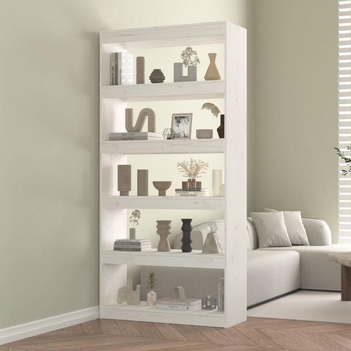 Bibliotecă/Separator Cameră, 80X30X71,5 Cm, Lemn Masiv De Pin