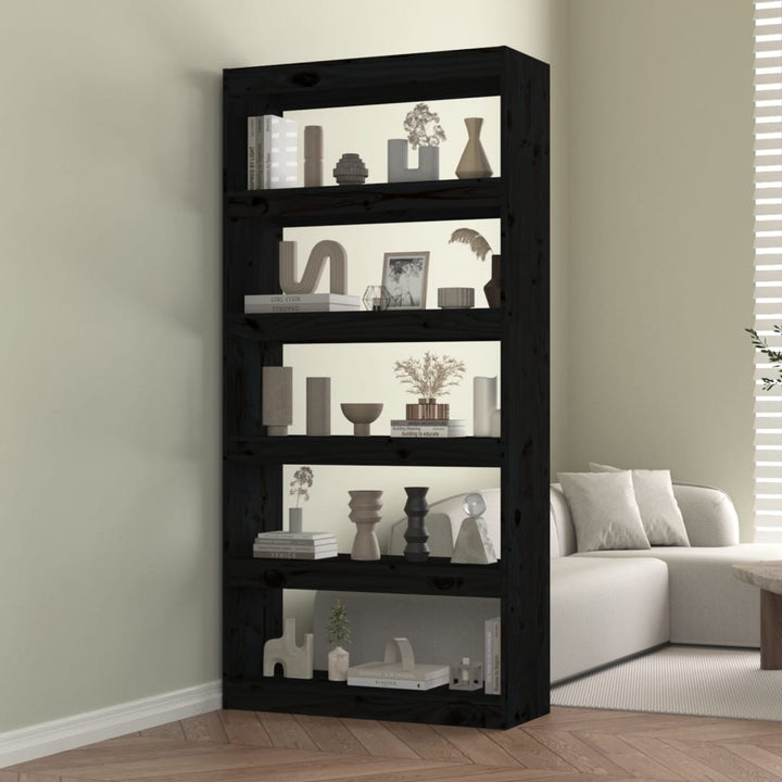 Bibliotecă/Separator Cameră, 80X30X71,5 Cm, Lemn Masiv De Pin