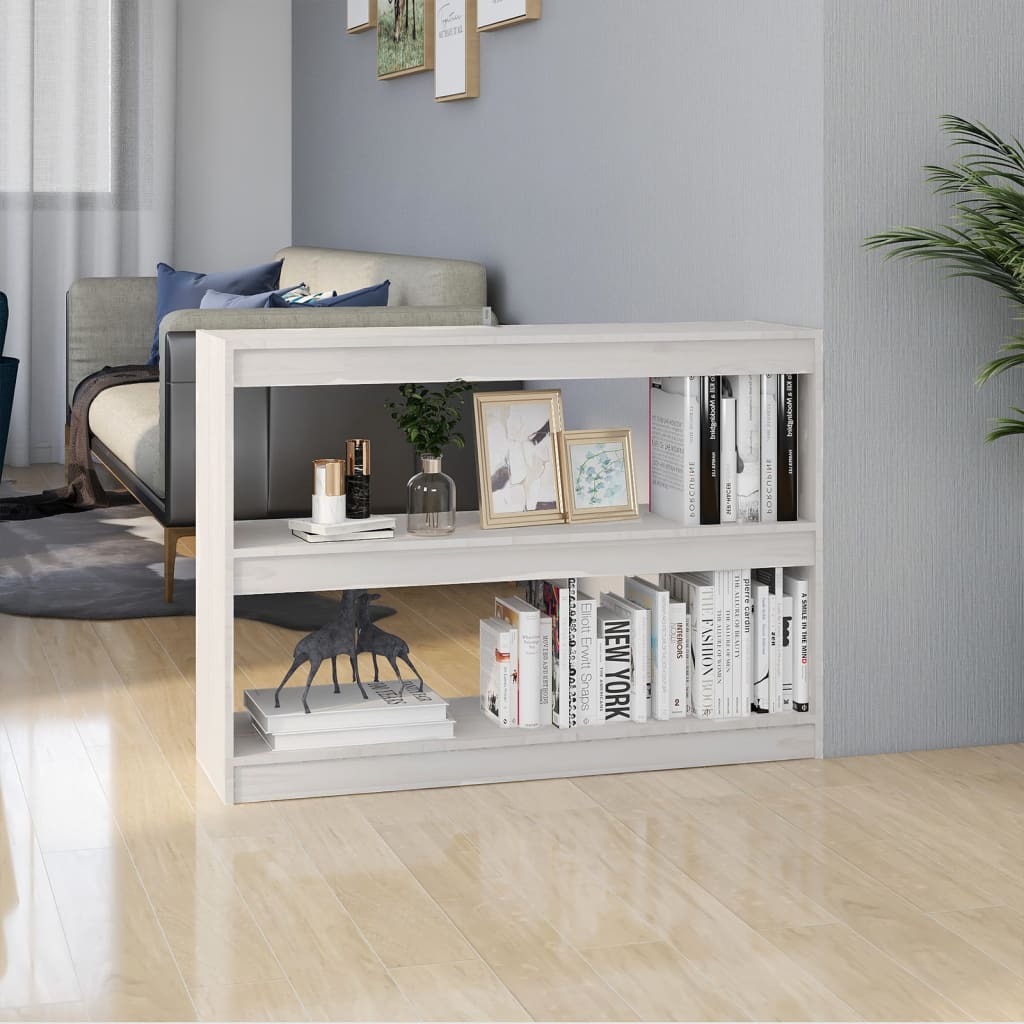 Bibliotecă/Separator Cameră 40X30X103,5 Cm Lemn Pin
