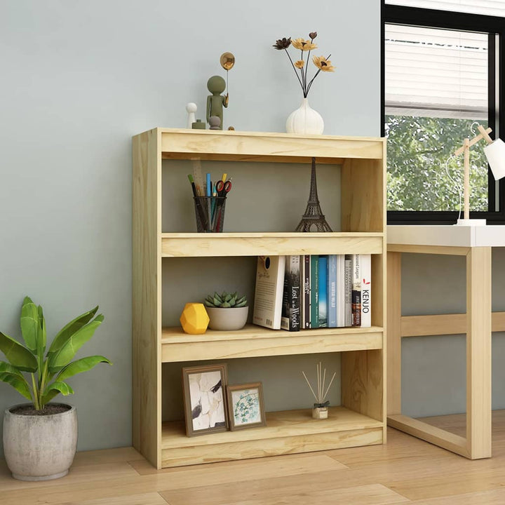 Bibliotecă/Separator Cameră 40X30X103,5 Cm Lemn Pin