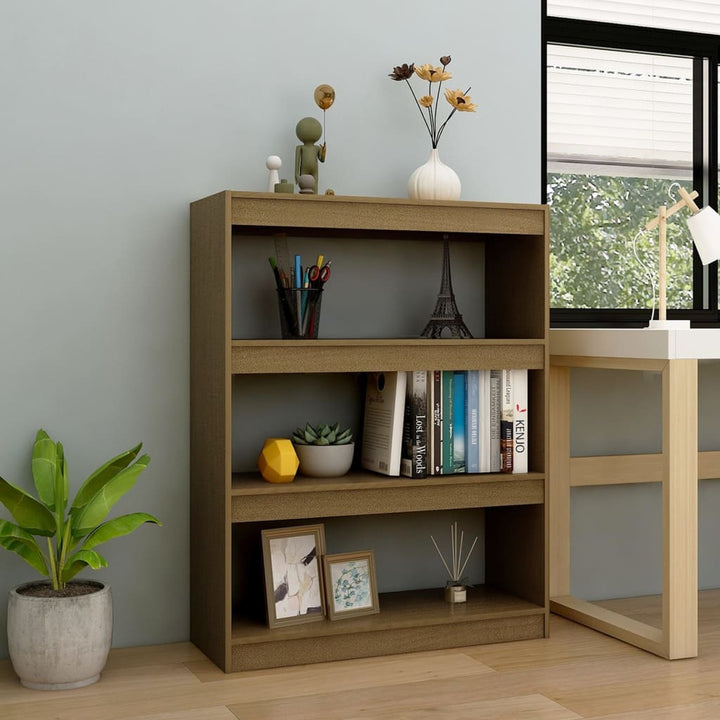 Bibliotecă/Separator Cameră 40X30X103,5 Cm Lemn Pin