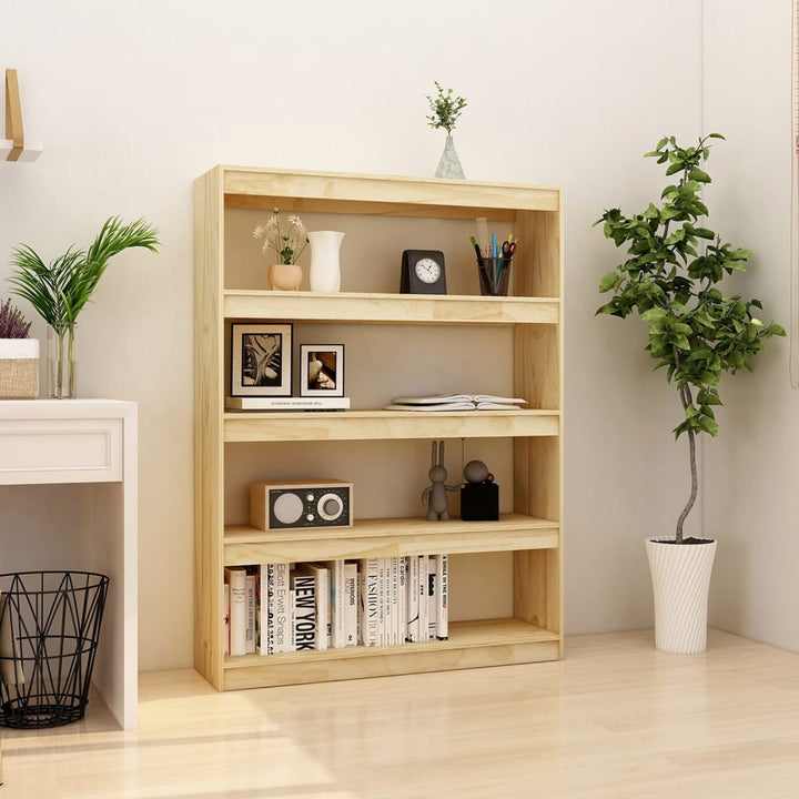 Bibliotecă/Separator Cameră 40X30X103,5 Cm Lemn Pin