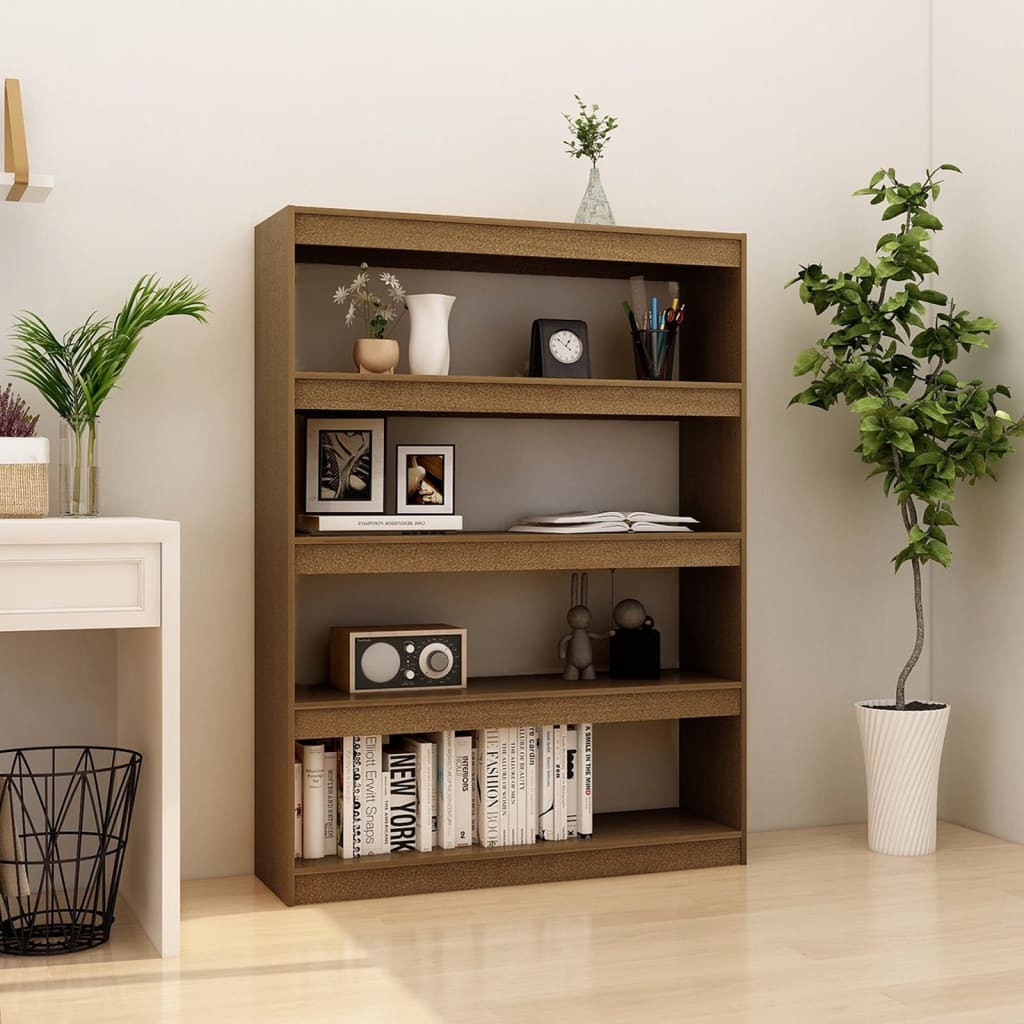 Bibliotecă/Separator Cameră 40X30X103,5 Cm Lemn Pin