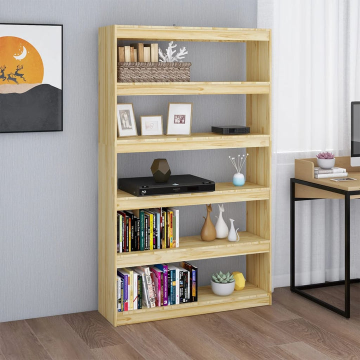 Bibliotecă/Separator Cameră 40X30X103,5 Cm Lemn Pin