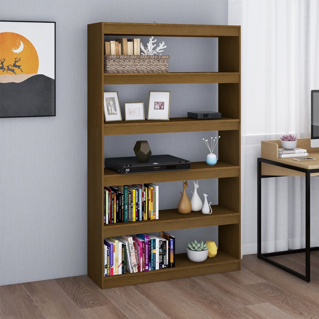 Bibliotecă/Separator Cameră 40X30X103,5 Cm Lemn Pin