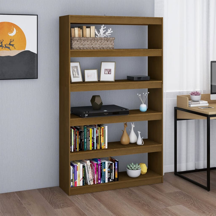 Bibliotecă/Separator Cameră 40X30X103,5 Cm Lemn Pin