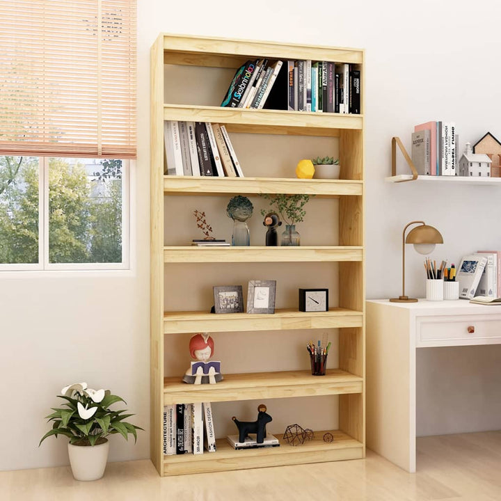 Bibliotecă/Separator Cameră 40X30X103,5 Cm Lemn Pin