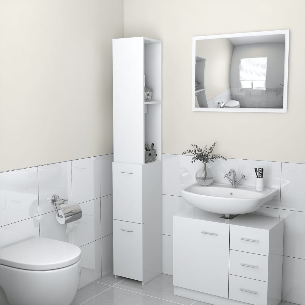 Dulap De Baie, , 25X26,5X170 Cm, Lemn Prelucrat